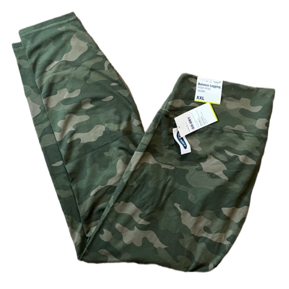 Old Navy Balance High Rise Camo Leggings Go-Dry Breathable Women’s Size XXL